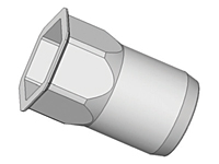 Thin head, semihex body, hex counterbore - Type AETH