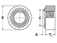 Self-Locking and Non-locking Nuts - Types H, HN-2