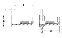 Flat Head Round Body Threaded Insert - Closed End - Metric 2