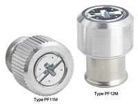 Large knob, spring-loaded –Types PF11M and PF12M Metric only Large knob, spring-loaded –Types PF11M and PF12M Metric only