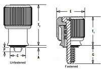 Self-Clinching Panel Fastener Assemblies - Types PF11 and PF12-2