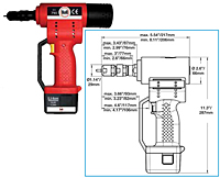 ATLAS® RIV 790 14.4V Lithium Battery Operated Tool