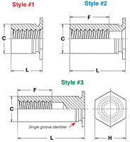 Threaded Standoffs for Installation Into Ultra-Thin Stainless Steel Sheets as Thin as .025” - Types TSO4 - Unified_02