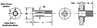 Straight Shank Threaded Insert 2