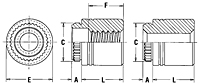 Broaching Standoffs - Types KFE, KFSE 2