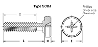 Captive panel screw-Tool only, spinning clinch bolt, no spring  - SCBJ 2