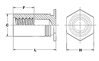 Blind Threaded Standoffs - Types BSO, BSOA, BSOS 2