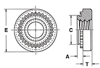 Nuts for Ultra-Thin Sheets - Type SMPS 2