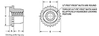 Miniature Self-Clinching Fasteners - Types U, UL, FE, FEO, FEOX, FEX 2