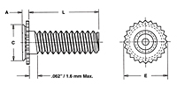 Concealed-Head Studs - Types CHA,CFHA,CHC,CFHC 2