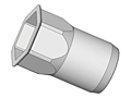 Thin head, semihex body, hex counterbore - Type AETH
