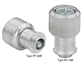 Large knob, spring-loaded –Types PF11MF and PF12MF