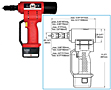 ATLAS® RIV 790 14.4V Lithium Battery Operated Tool