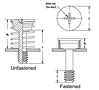 Captive panel screw-Tool only, spinning clinch bolt, self-retracting spring 2
