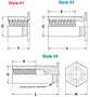 Threaded Standoffs for Installation Into Ultra-Thin Stainless Steel Sheets as Thin as .025” - Types TSO4 - Unified_02