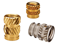 Ultrasonic/heat staking inserts