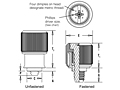 Large knob, spring-loaded –  Types PF11MF and PF12MF 2