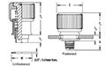 Large knob, spring-loaded –  Types PF11MW and PF12MW 2