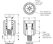 Captive panel screw-Tool only, non flush, spring-loaded 2