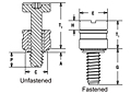 Captive panel screw-Screw head, no spring – PFHV 2