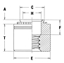 N10 Self-Clinching Receptacle Nuts 2