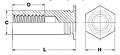 Threaded Standoffs for Sheets as Thin as .025” - Types TSO, TSOA, TSOS, Style #3